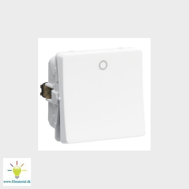 LK FUGA 2-polet afbryder 16A, hvid