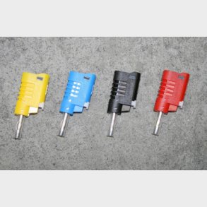 Sikkerhedsbananstik sort