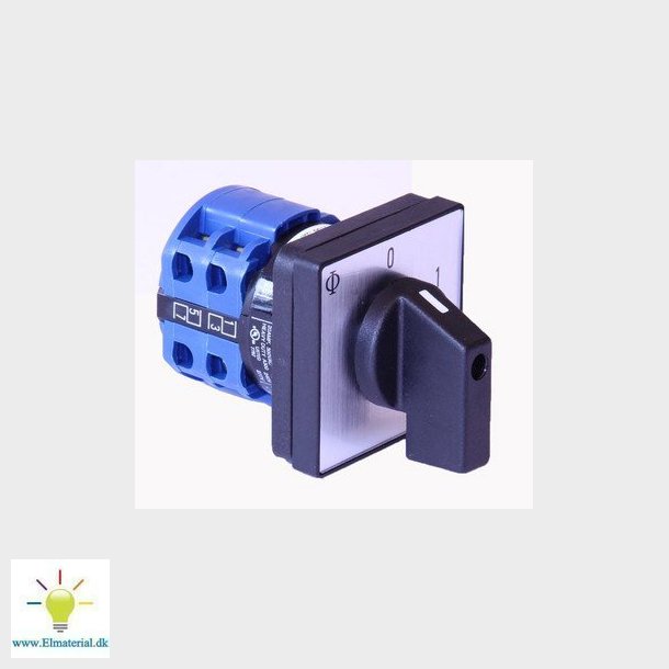 3 polet afbryder 0-1 til frontmontage 20A, CA10 A202-600 E