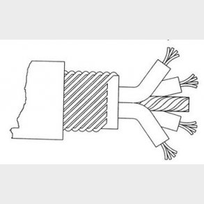 Deviflex dmih 4X0,027 ohm/m kobber