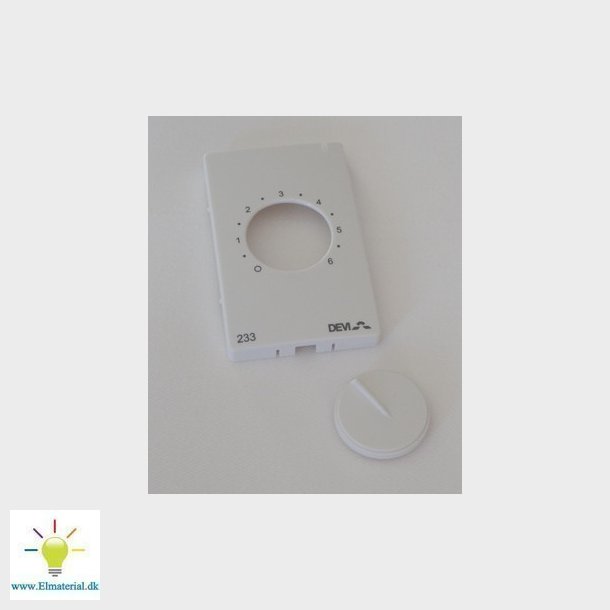 Dksel front til devireg 233 hvid