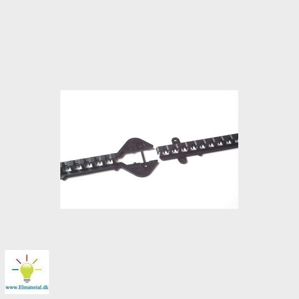 Montageskinne c-c plast 1M pakke 10STK