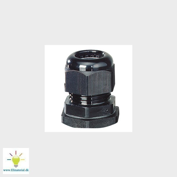 Forskruning M20 Sort Ip67