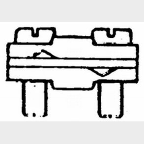 Krydsklemme     6-95 messing 1103