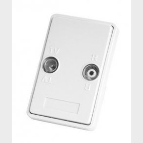 Antenneudtag sljfedse R/TV T4C 4DB hvid