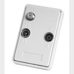 Antenneudtag slutdse med returvej R/TV/Data FREJA MM465D hvid