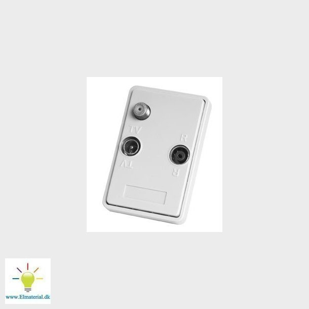 Antenneudtag slutdse med returvej R/TV/Data FREJA MM465D hvid