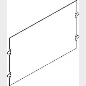 Tabula afskrmningsplade lodret 2X2M