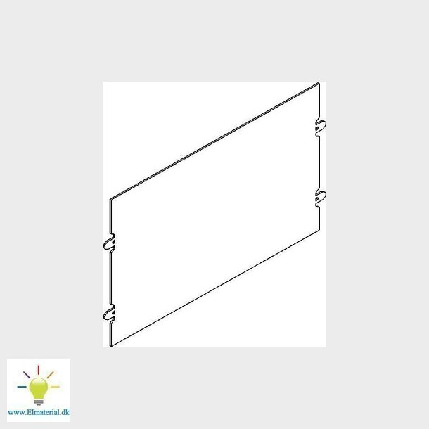 Tabula afskrmningsplade lodret 2X2M