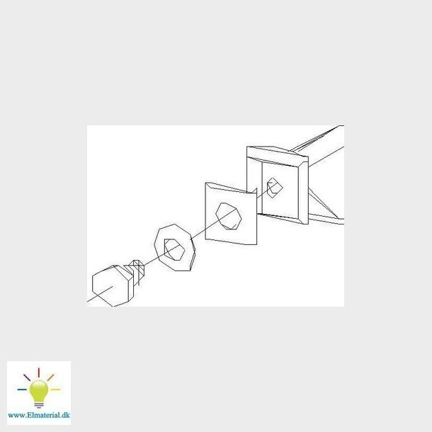 Tabula bolt 8MM med mtrik stk pos= 4st