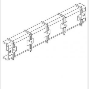 Tabula skinneholderjern isolation