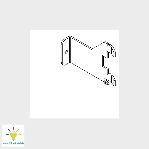 Beslag B F DIN-SKINNE front