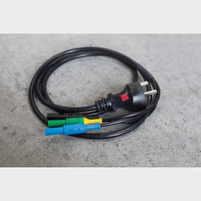 Testledning med dansk EDB-stik