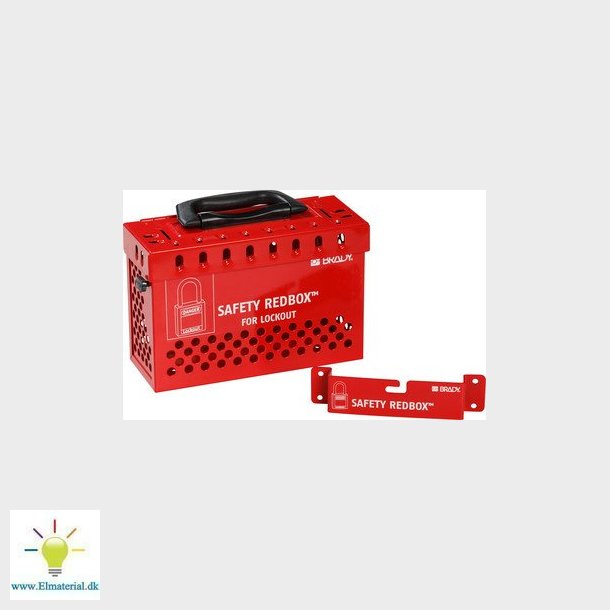 Gruppe Lockout Box 'Safety Redbox' - vgmonteret