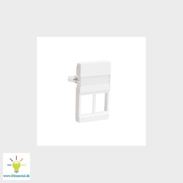 Dataudtag FUGA 1,5m for 2* keystone montageramme hvid