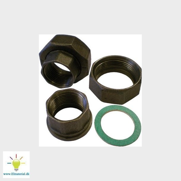 Kriss unionst 2 X 1 1/4 sort jern T/UP/TP32