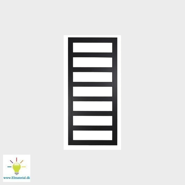 Kriss Sigma hndkldetrrer 1320  x600 mm matsort (RAL9005)