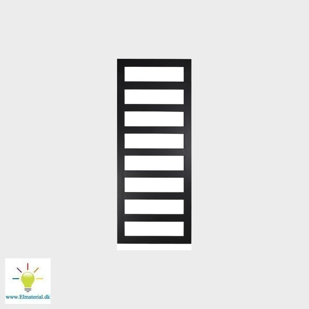 Kriss Sigma hndkldetrrer 1500 x 600 mm matsort (RAL9005)