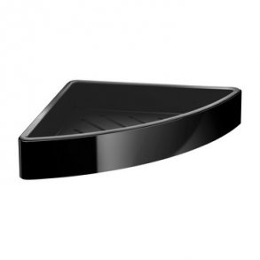 Loft hjrnehylde, sort, kunststofindsats