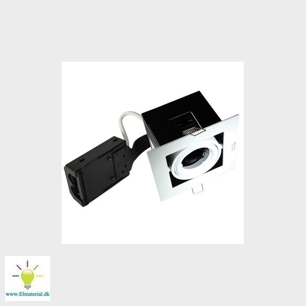 Perla 230V GU10 downlight uden lyskilde, mat hvid