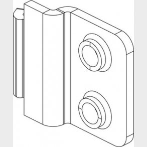 Beslag for lodret afdkning behs