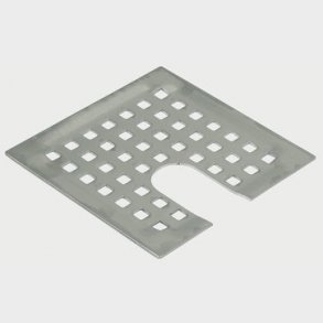 Blucher Metal rist 140 x 140 mm med udskring i kant