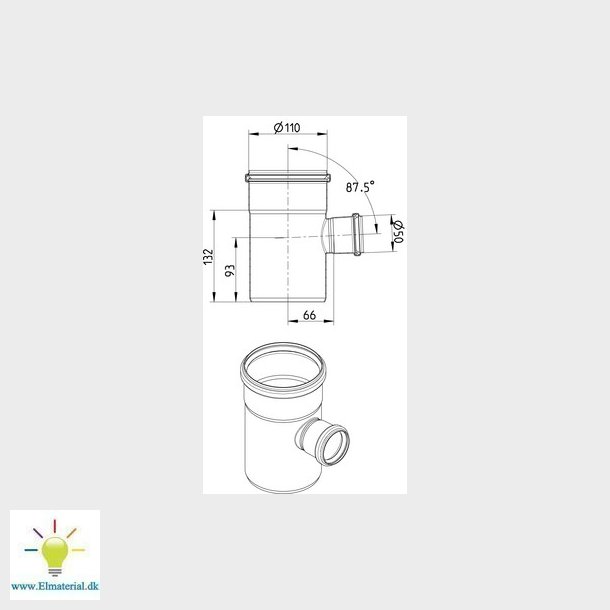 Blucher Metal grenrr 87,5&deg; 110/50 mm rustfri