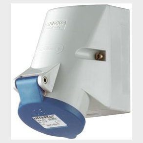 Cee Vägguttag 16A 3P Twin M/Ds