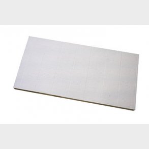 FireFree B745 Brandplade, Hvid 2 sidet 1200x600x60 mm rillet