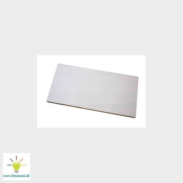 FireFree B745 Brandplade, Hvid 2 sidet 1200x600x60 mm rillet