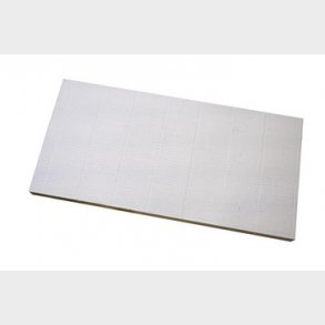 FireFree B744 Brandplade, Hvid 1 sidet 1200x600x50 mm rillet