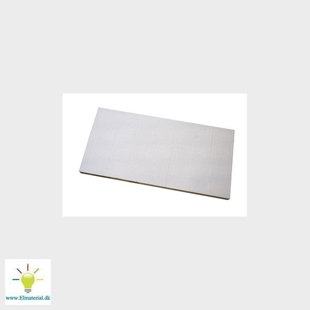 FireFree B744 Brandplade, Hvid 1 sidet 1200x600x50 mm rillet