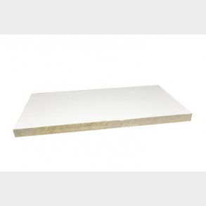 FireFree B744 Brandplade, Hvid 1 sidet 1200x600x50 mm glat