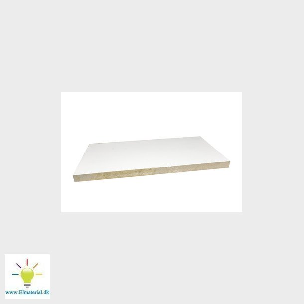 FireFree B744 Brandplade, Hvid 1 sidet 1200x600x50 mm glat