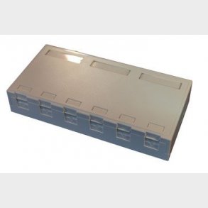 Officebox for 6 x RJ45 Keystone Konnektor, hvid