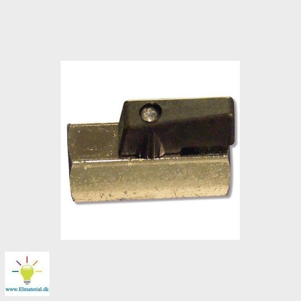 Mini kuglehane muffe/muffe 1/4" med rustfri skrue