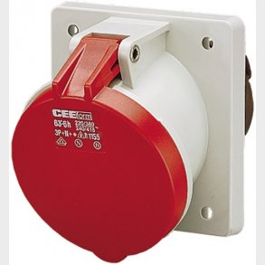 Cee Vägguttag Sned 63A 5P Ip44