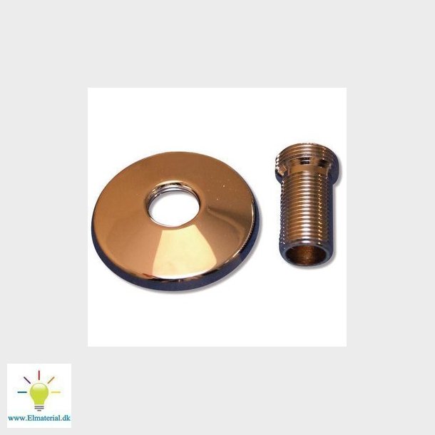 Tilgangsstykke 45 mm ll 3/4" x 1/2" nippel med roset