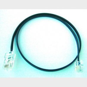 Telepatchkabel sort RJ11-RJ45 2m