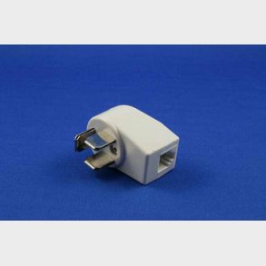 Telefonstikadapter 3P/  RJ11 hvid