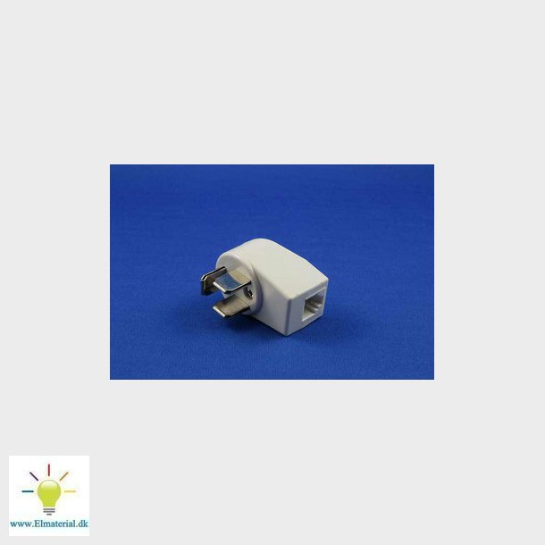 Telefonstikadapter 3P/  RJ11 hvid