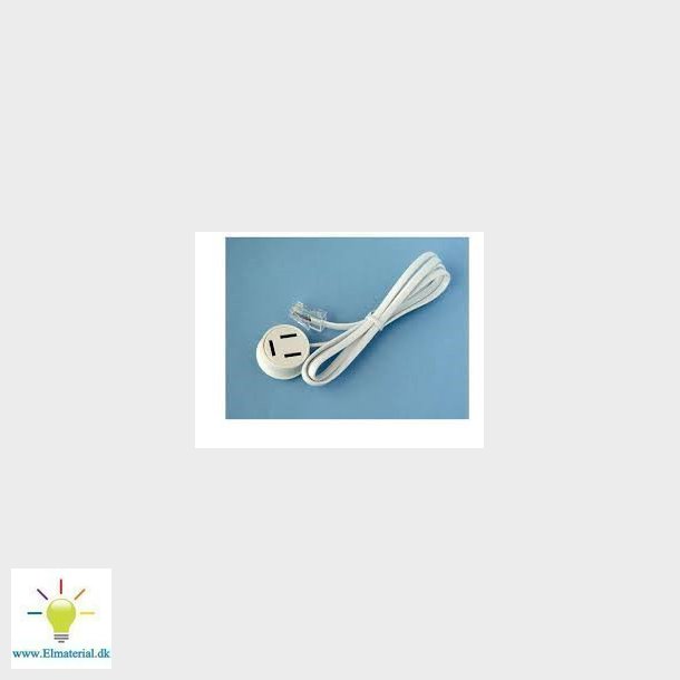 Telefon patchkabel RJ45/3 polet 30CM hvid