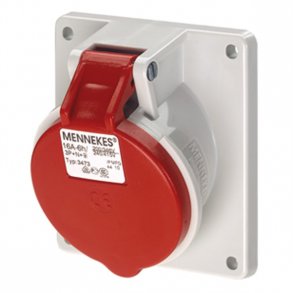 Cee Vägguttag Sned 16A 5P Twin