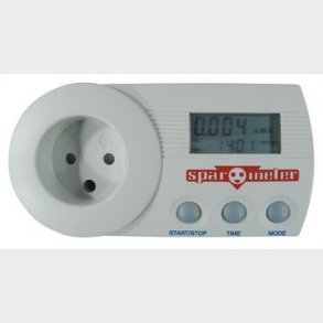 SparOmeter  kWh mler til stikkontakten - DK stik u. jord