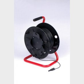 Elma kabeltrumma, Svart, 100m, 1,0mm2