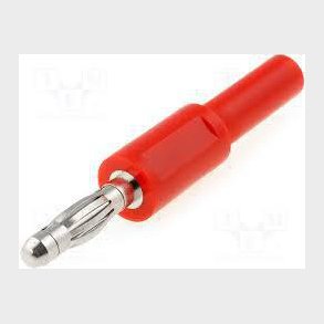 Bananstiksadapter - ADA �4/4mm, R�d, 1057