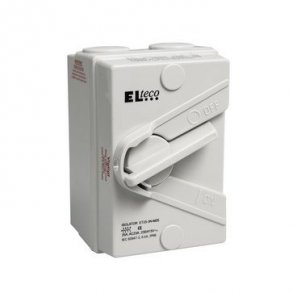 Säkerhetsbrytare 25A, AC23, 3P + N, Gr