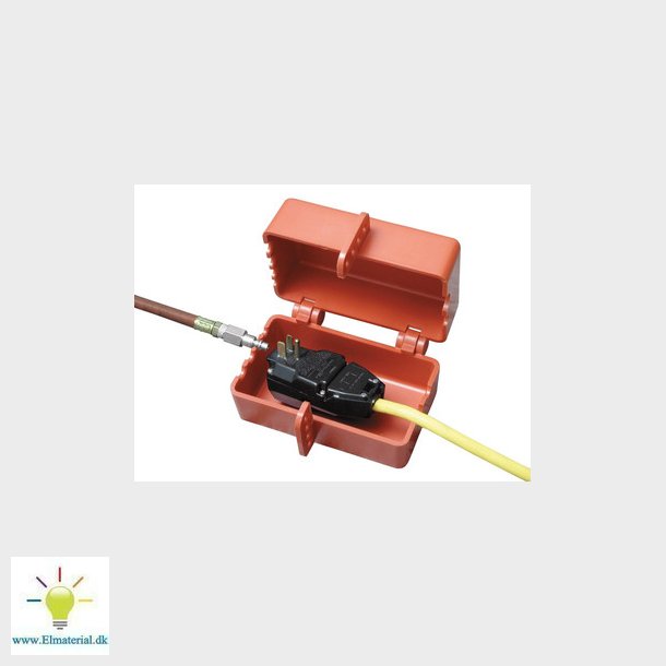 Lockout af elektrisk/pneumatisk stik, stor,  rd