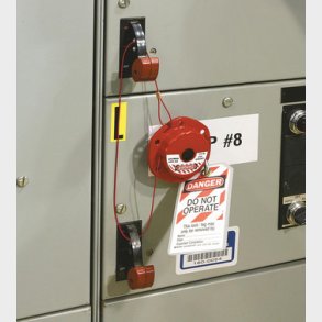 R�d, Mini-kabel-lockout med st�lkabel