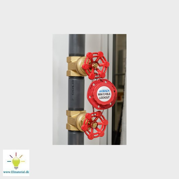 Mini kabel lockout med 2,44 mtr nylon kabel